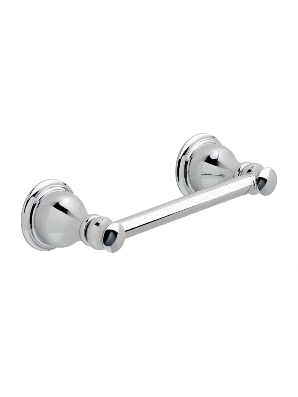 DELTA FAUCET Aubrey Wall Mount Pivot Arm Toilet Paper Holder Polished Chrome New